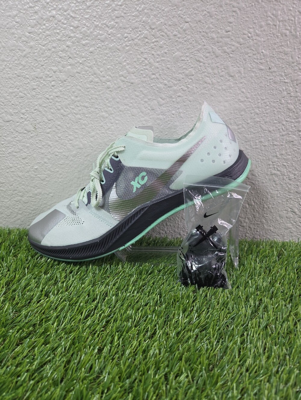 Size 12 Nike Zoom Dragonfly XC Men Cross Country Spikes Green Silver DX7992-300
